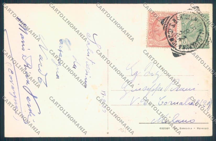 Como Carvagna cartolina LQ3493 – retro