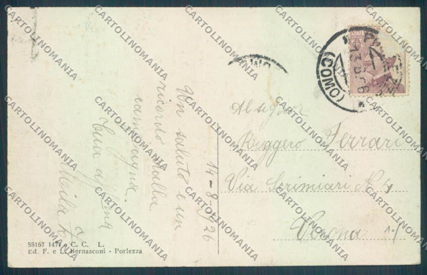Como Porlezza cartolina LQ3502 – retro