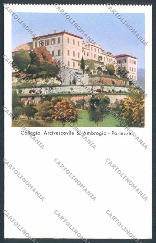 Como Porlezza Collegio Arcivescovile cartolina LQ3506 – fronte