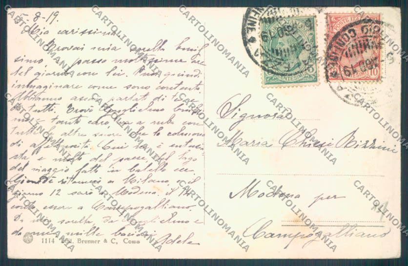 Como Porlezza cartolina LQ3525 – retro