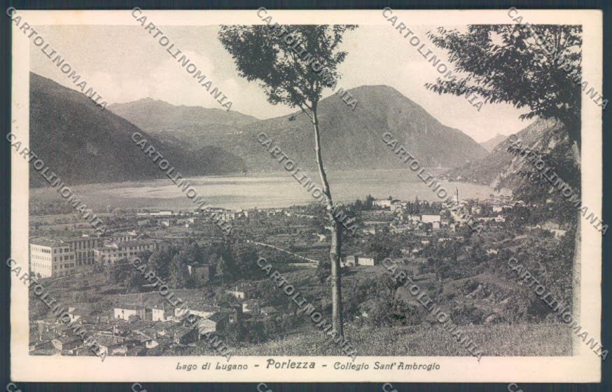 Como Porlezza Collegio Arcivescovile cartolina LQ3526 – fronte