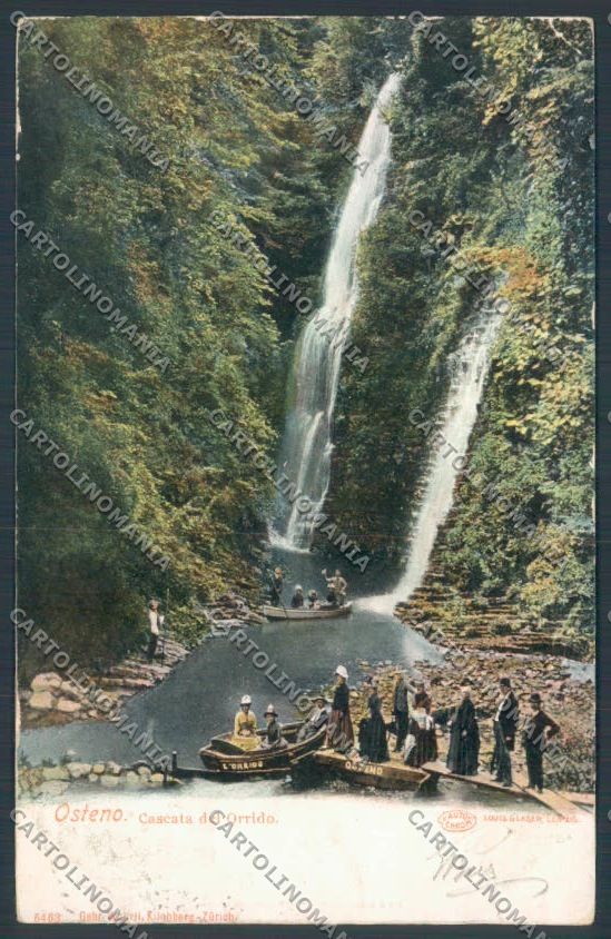 Como Osteno Cascata cartolina LQ3569 – fronte