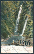 Como Osteno Cascata Barca cartolina LQ3575 – fronte