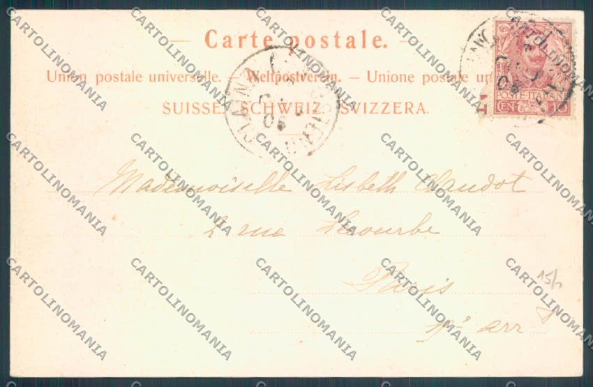 Como Osteno Cascata Barca cartolina LQ3581 – retro