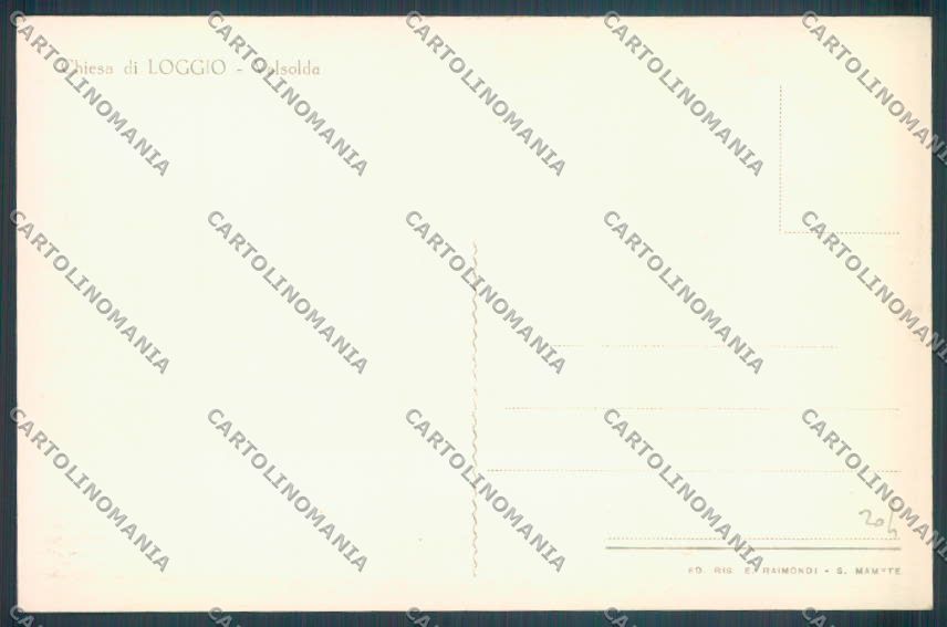 Como Valsolda Loggio Foto cartolina LQ3599 – retro
