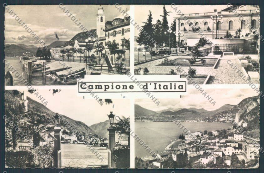 Como Campione d'Italia PIEGA Foto cartolina LQ3610 – fronte