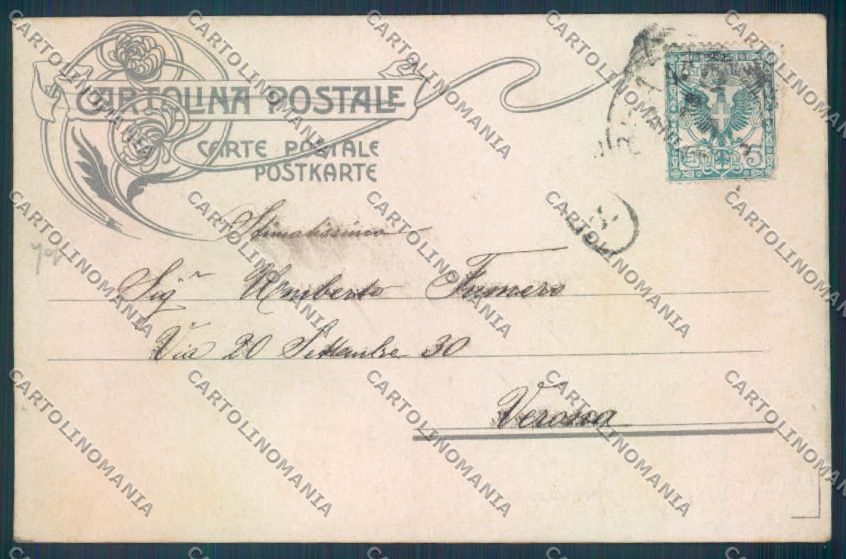 Bergamo Città Donizetti cartolina LQ3707 – retro