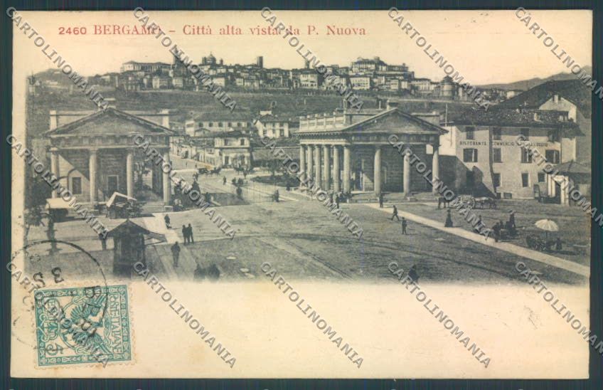 Bergamo Città Edicola cartolina LQ3744 – fronte