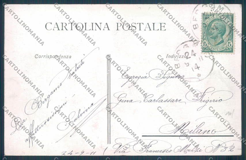 Bergamo Città cartolina LQ3813 – retro