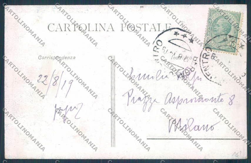 Bergamo Città cartolina LQ3863 – retro
