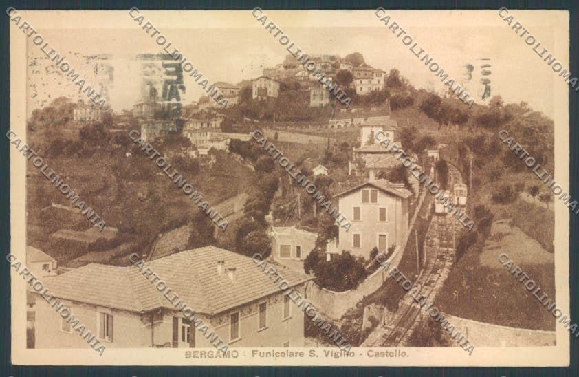 Bergamo Città Funicolare cartolina LQ3883 – fronte