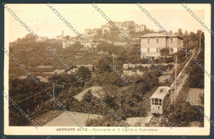 Bergamo Città Funicolare cartolina LQ3942 – fronte