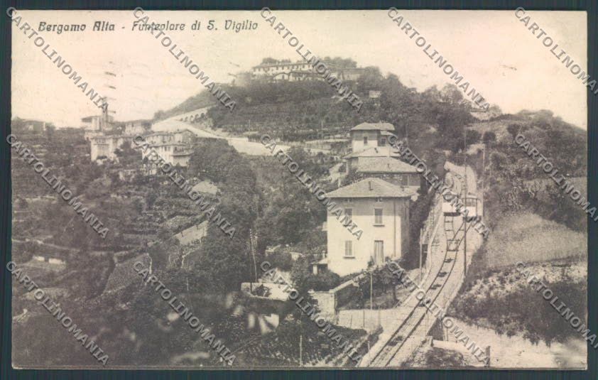 Bergamo Città Funicolare cartolina LQ3945 – fronte