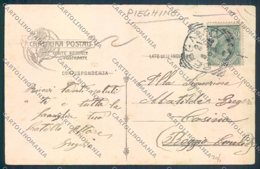 Bergamo Città PIEGHINE FORI cartolina LQ3981 – retro