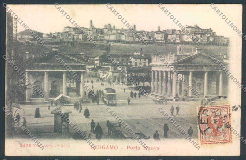 Bergamo Città Tram cartolina LQ3982 – fronte