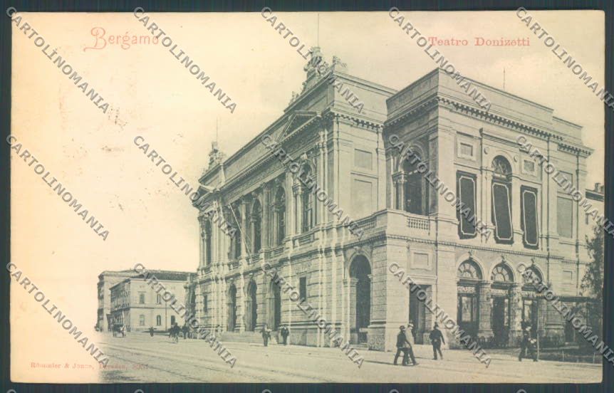 Bergamo Città Teatro Donizetti cartolina LQ3990 – fronte