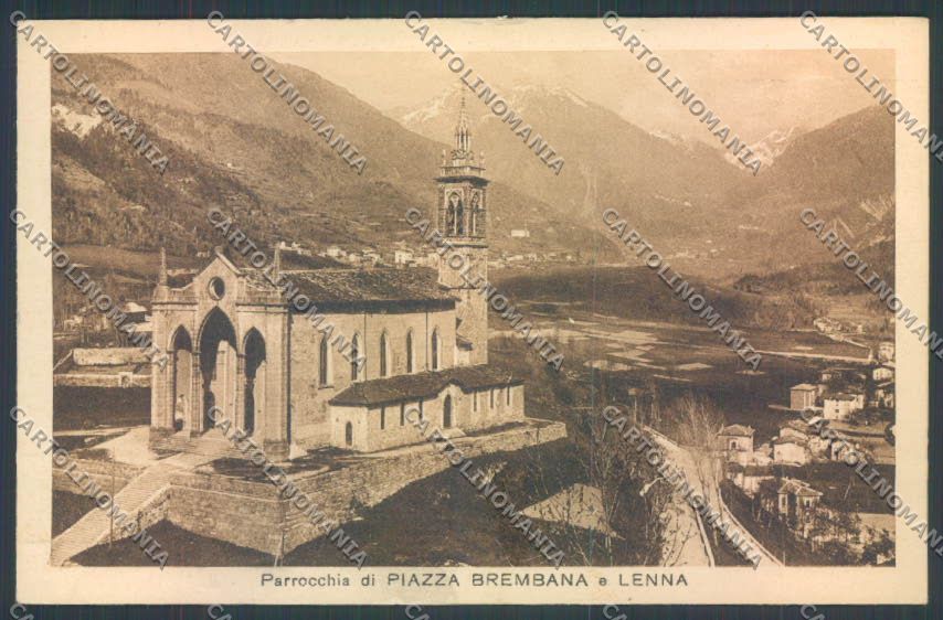 Bergamo Piazza Brembana cartolina LQ4088 – fronte