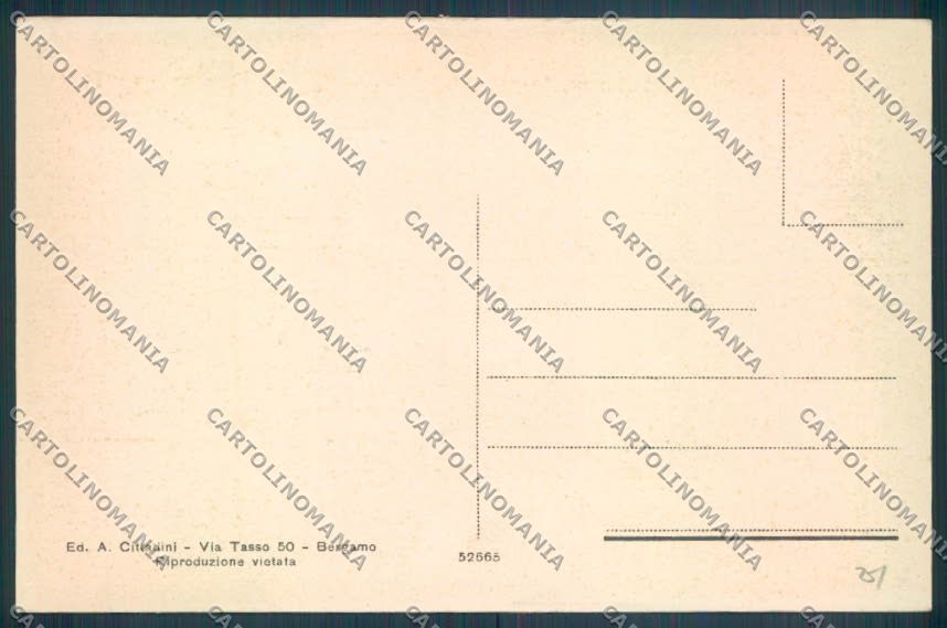Bergamo Piazza Brembana cartolina LQ4088 – retro