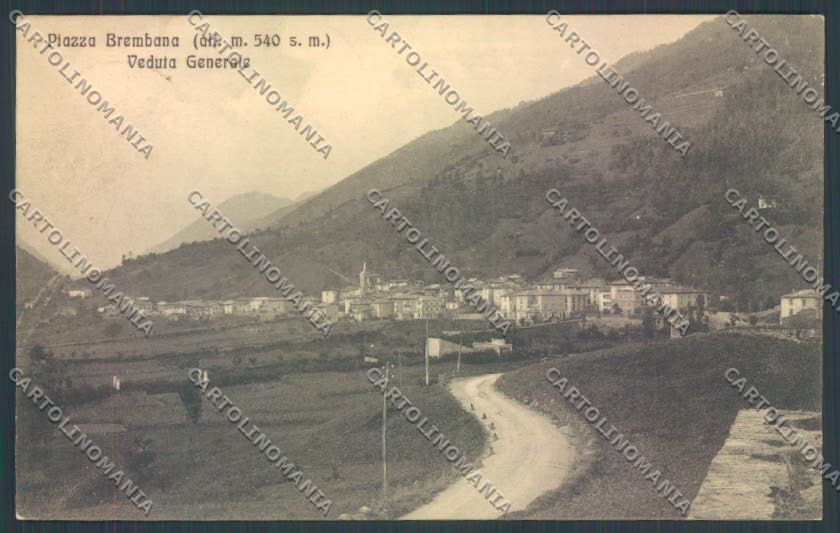 Bergamo Piazza Brembana cartolina LQ4090 – fronte