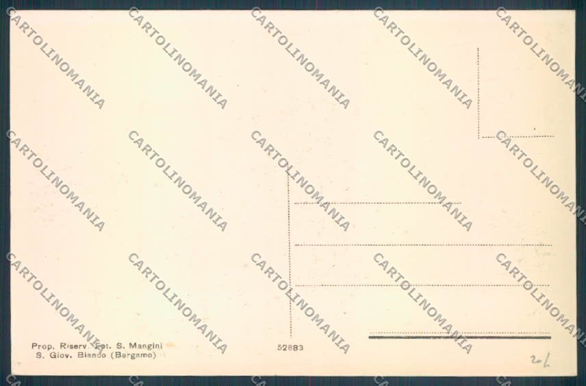 Bergamo San Giovanni Bianco cartolina LQ4094 – retro