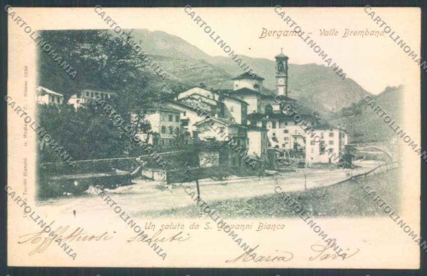 Bergamo San Giovanni Bianco cartolina LQ4095 – fronte