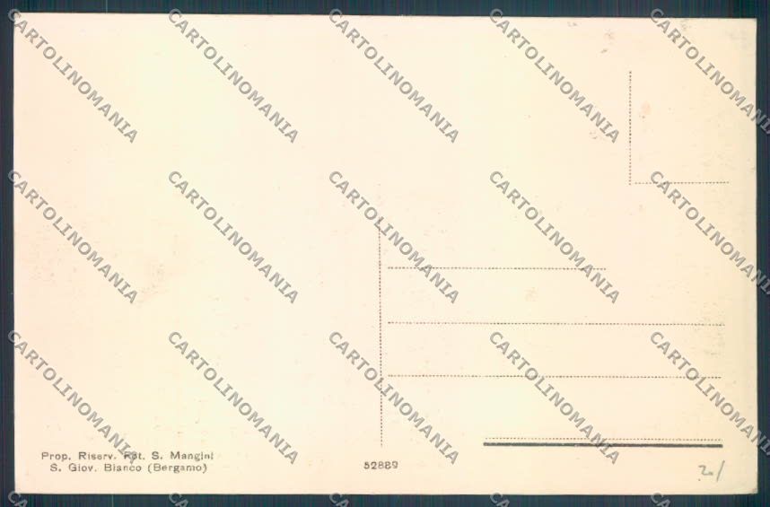 Bergamo San Giovanni Bianco cartolina LQ4111 – retro