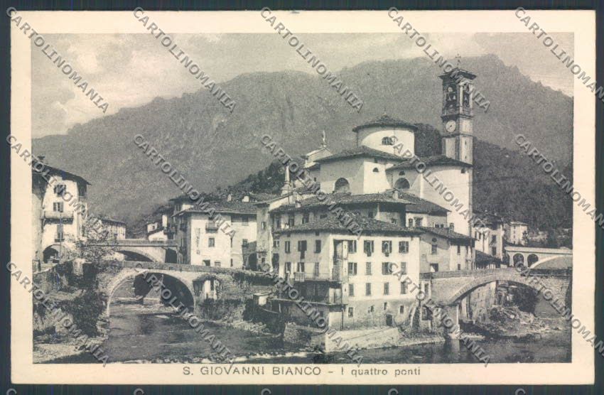 Bergamo San Giovanni Bianco cartolina LQ4112 – fronte