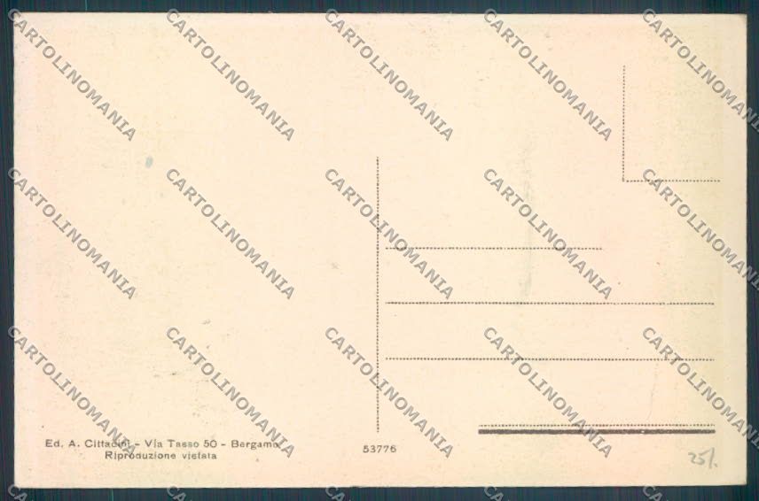 Bergamo San Giovanni Bianco cartolina LQ4112 – retro
