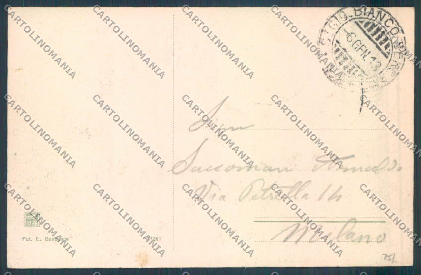 Bergamo San Giovanni Bianco cartolina LQ4114 – retro