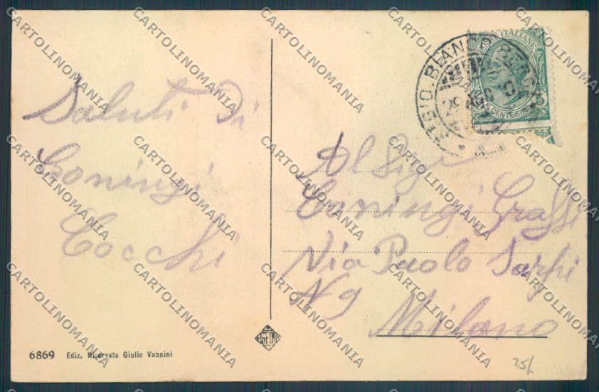 Bergamo San Giovanni Bianco Saluti da cartolina LQ4118 – retro