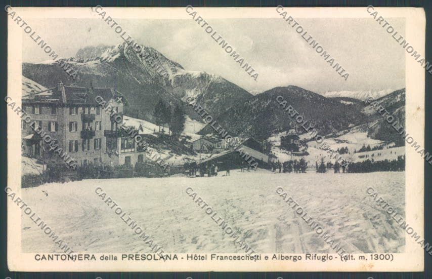 Bergamo Colere Cantoniera Della Presolana Nevicata cartolina LQ4128 – fronte