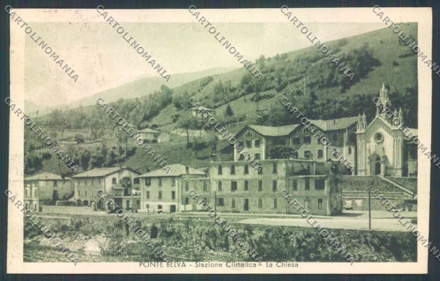 Bergamo Parre Ponte Selva cartolina LQ4132 – fronte