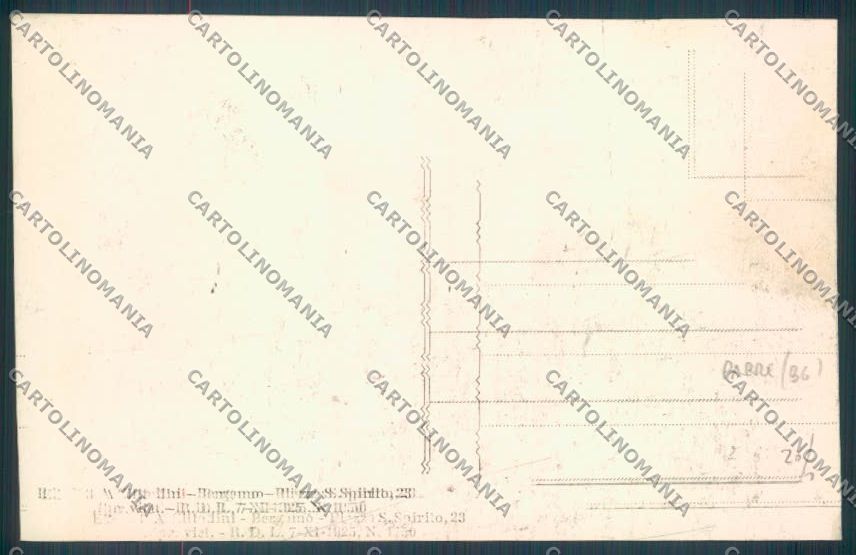 Bergamo Parre Ponte Selva cartolina LQ4132 – retro