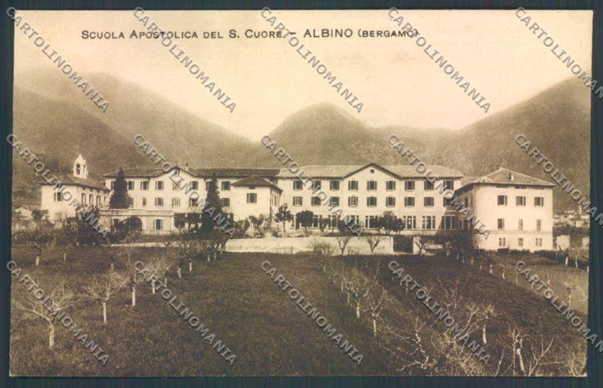 Bergamo Albino Scuola cartolina LQ4148 – fronte