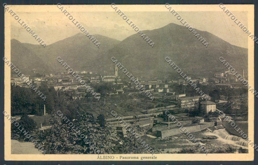 Bergamo Albino PIEGA cartolina LQ4151 – fronte