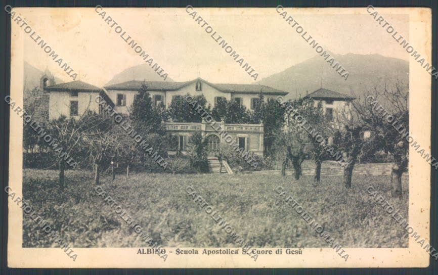 Bergamo Albino Scuola cartolina LQ4156 – fronte