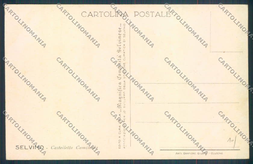 Bergamo Selvino cartolina LQ4159 – retro
