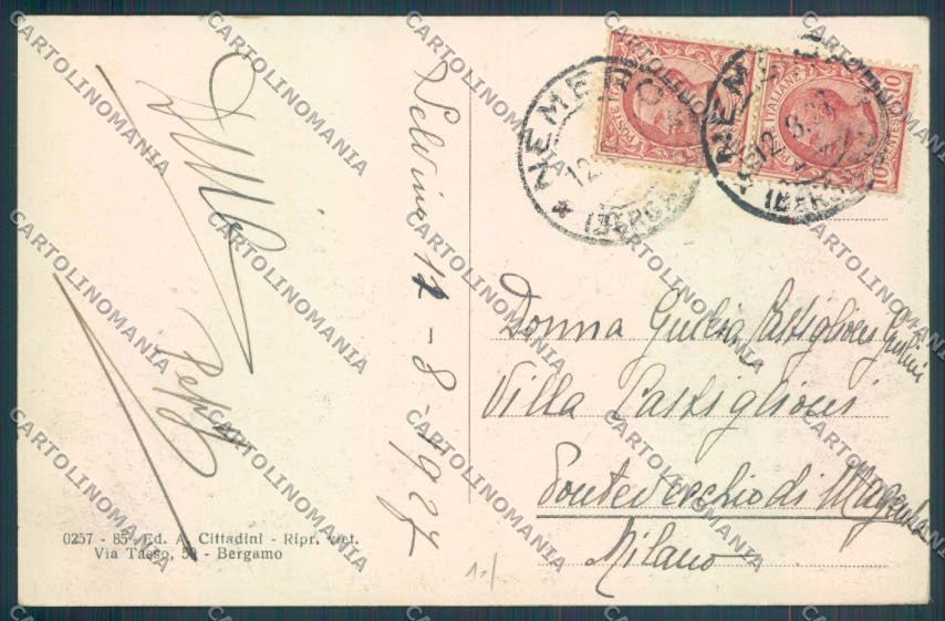 Bergamo Selvino cartolina LQ4161 – retro