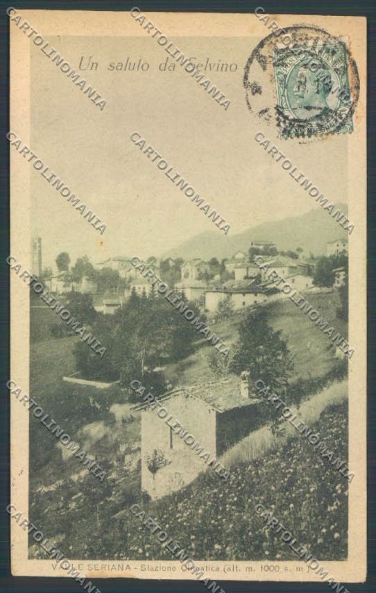 Bergamo Selvino Saluti da cartolina LQ4177 – fronte