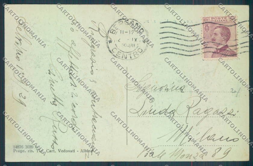 Bergamo Selvino cartolina LQ4179 – retro