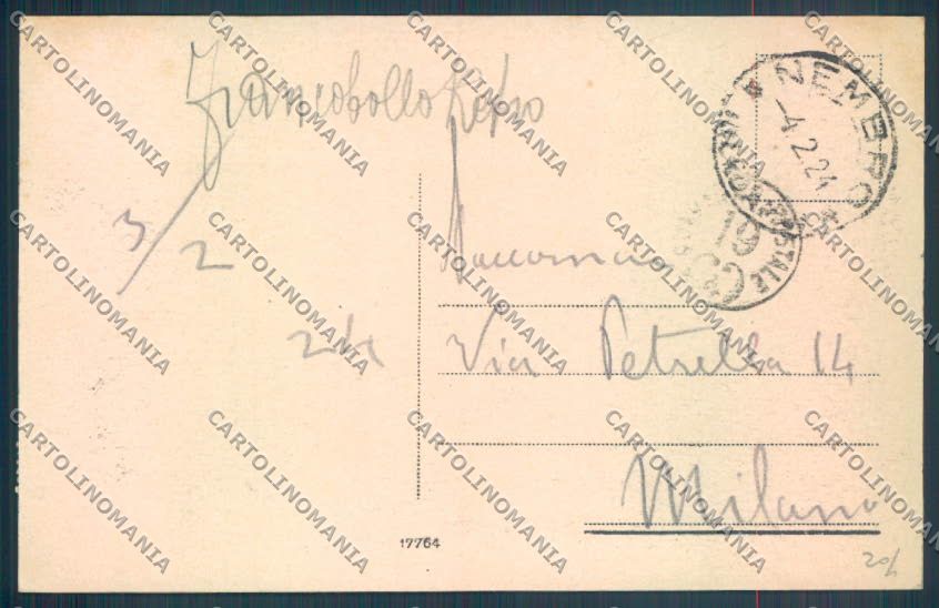 Bergamo Selvino Saluti da cartolina LQ4184 – retro