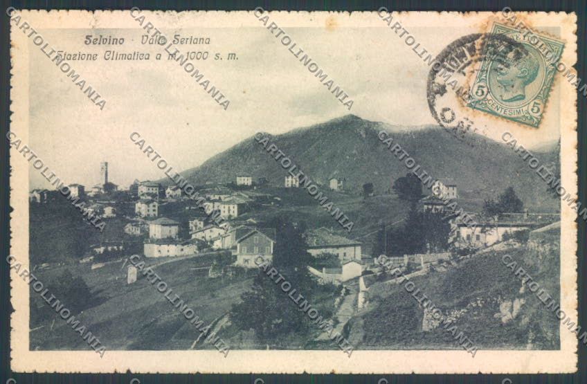 Bergamo Selvino cartolina LQ4187 – fronte