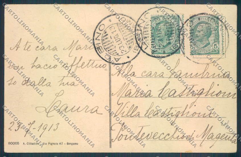Bergamo Selvino cartolina LQ4192 – retro