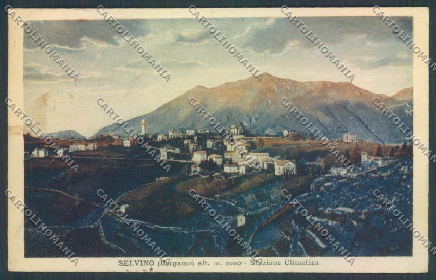 Bergamo Selvino cartolina LQ4194 – fronte
