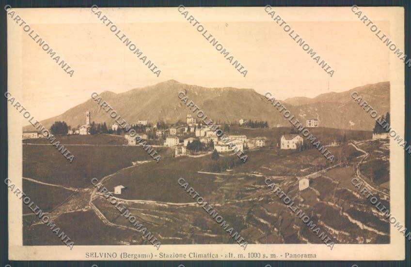 Bergamo Selvino cartolina LQ4198 – fronte