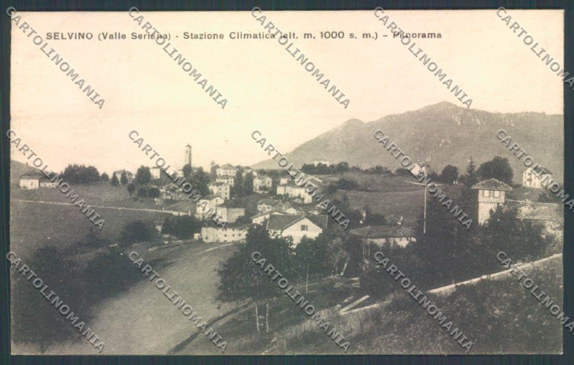 Bergamo Selvino cartolina LQ4199 – fronte