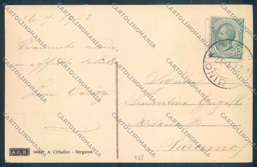 Bergamo Selvino cartolina LQ4206 – retro