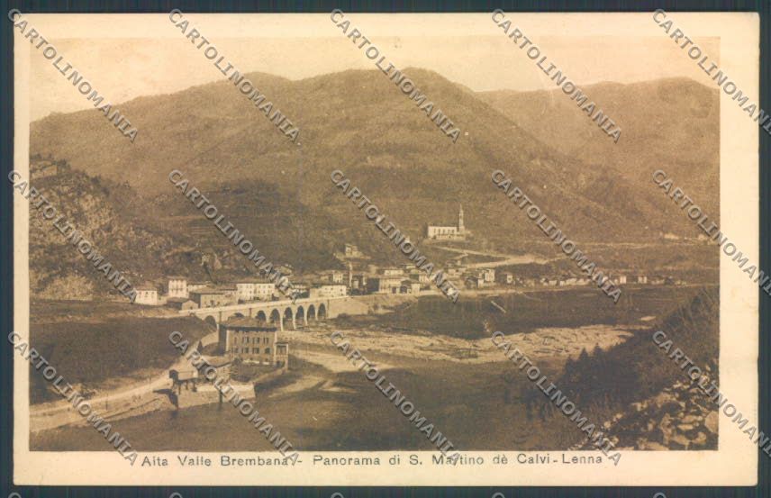 Bergamo San Martino de Calvi cartolina LQ4219 – fronte