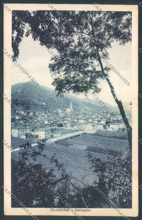 Bergamo Clusone cartolina LQ4255 – fronte