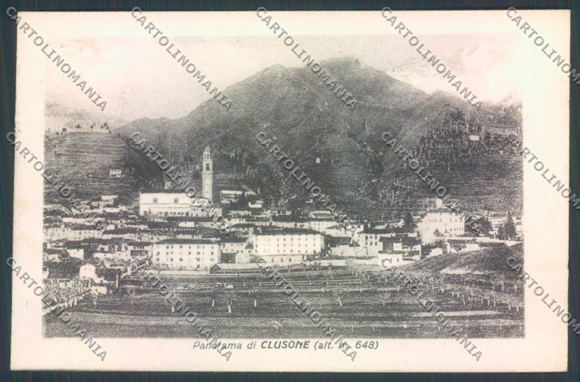 Bergamo Clusone cartolina LQ4258 – fronte